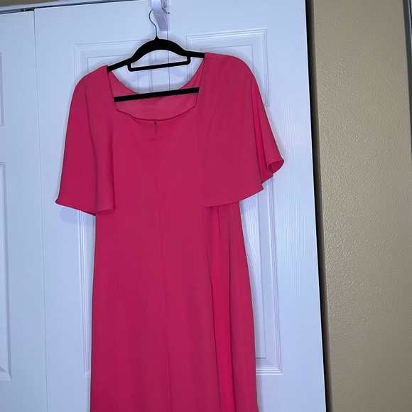 TRINA TURK Pink Scenic Flare Sleeve Pink Shift Dress - Picture 3 of 12